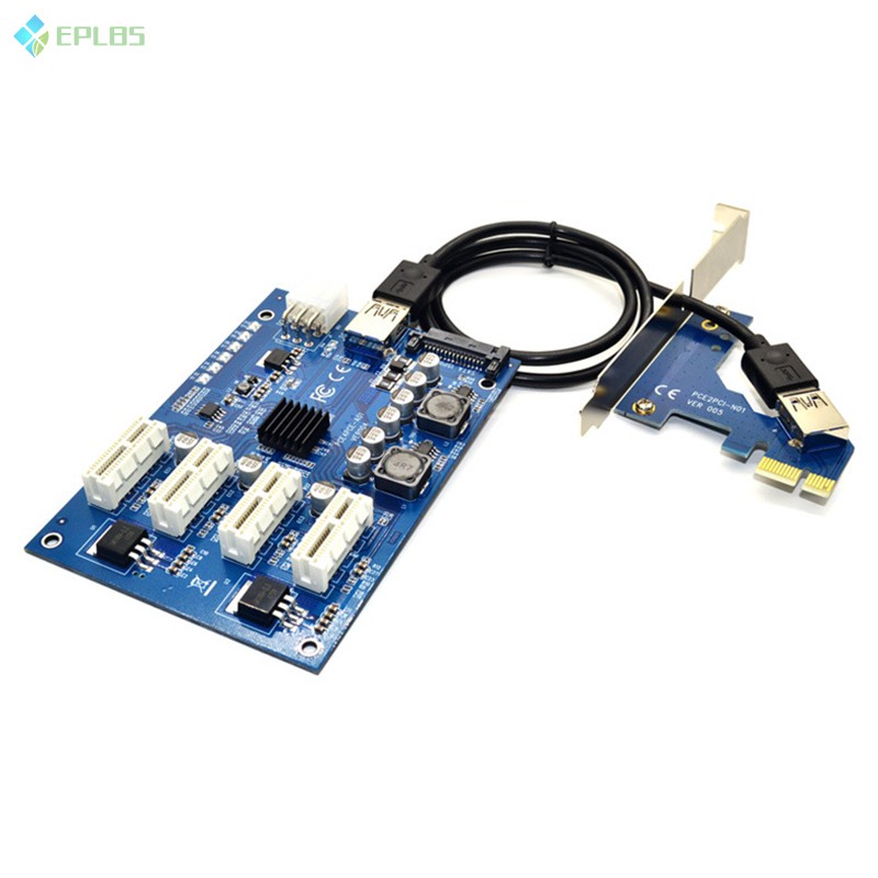 Card Đồ Họa Eplbs 4 Cổng Pci-E 1x M2 Mở Rộng Khe Cắm 4 Cổng Pci-E Sang Pcie | BigBuy360 - bigbuy360.vn