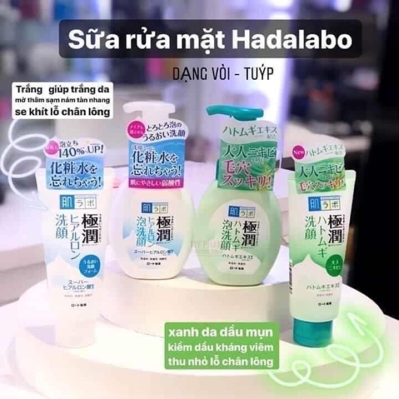 Sữa rửa mặt tạo bọt Hada labo