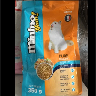 Combo 2,1kg thức ăn mèo Minino Yum  (6 gói 350gr)