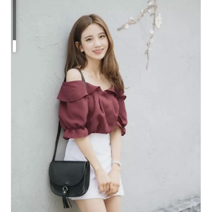 Áo croptop áo kiểu trễ vai nữ xinh đẹp