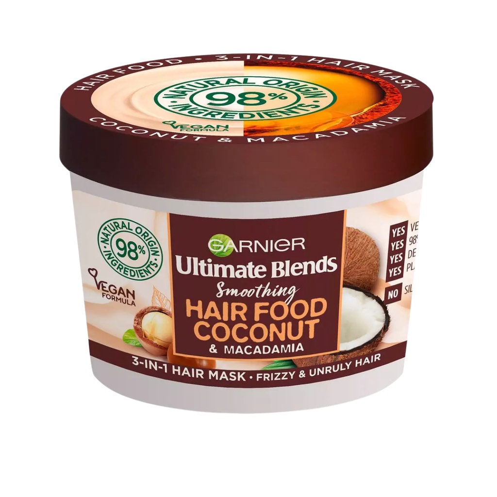 [TOP 1 SHOPEE] Mặt nạ tóc nuôi dưỡng / phục hồi Garnier Ultimate Blends Hair Food 3-in-1 Hair Mask 390ml (Bill Anh)
