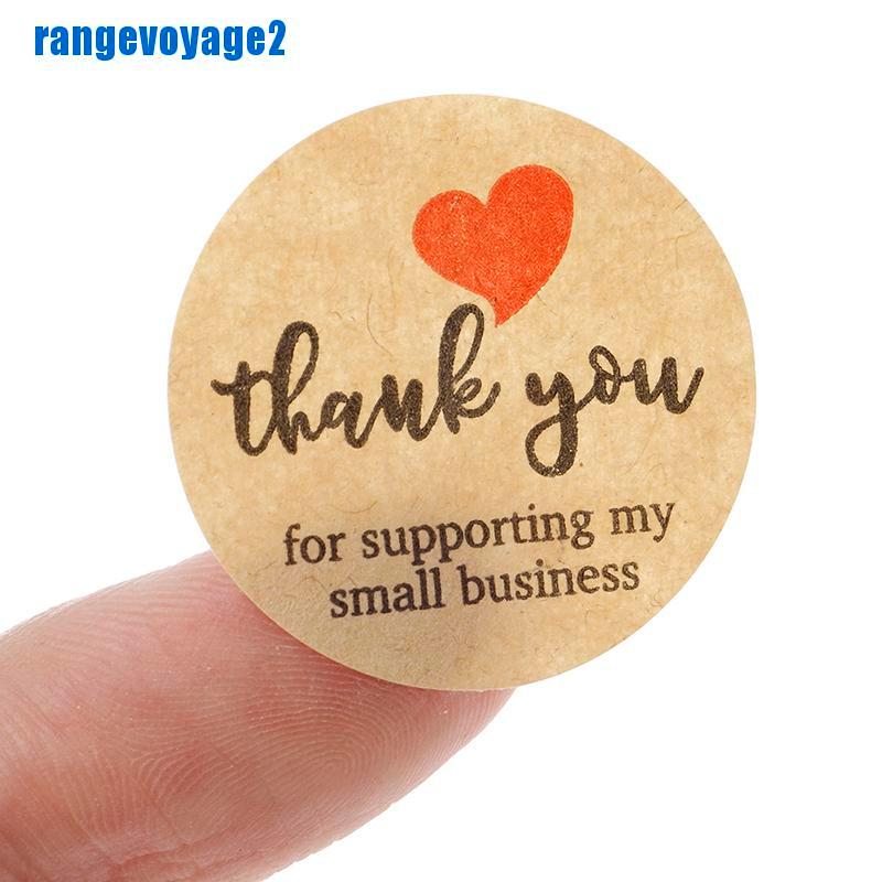 Bộ 500 Miếng Dán In Chữ Thank You Trang Trí