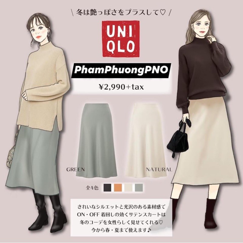 UNIQLO - Chân váy Satin cao cấp | BigBuy360 - bigbuy360.vn