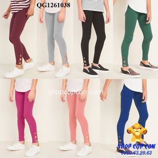 Quần legging dài đan dây VNXK cho bé gái từ 15-55kg