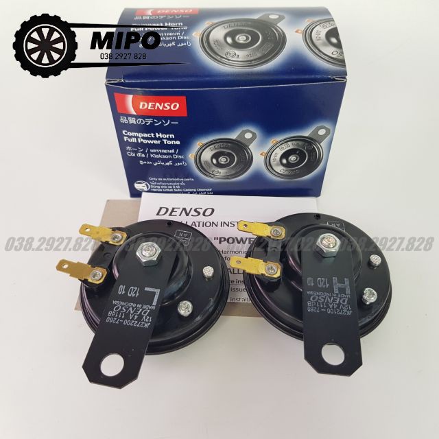 [Sỉ-Lẻ] Còi, Kèn Denso 12V, sử dụng cho các dòng xe ô tô du lịch, i10, Morning, Vios, Innova, Fortuner, Accent