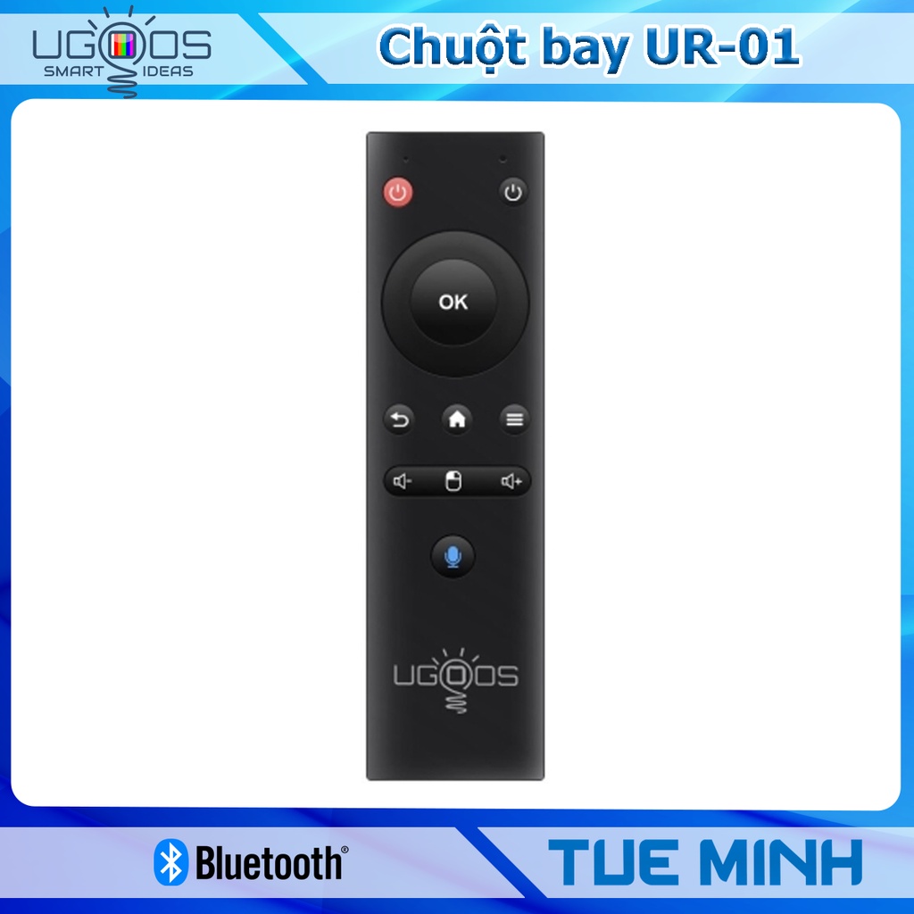 Điều khiển chuột bay Ugoos UR-01 kết nối Bluetooth - Remote Mouse Air Voice