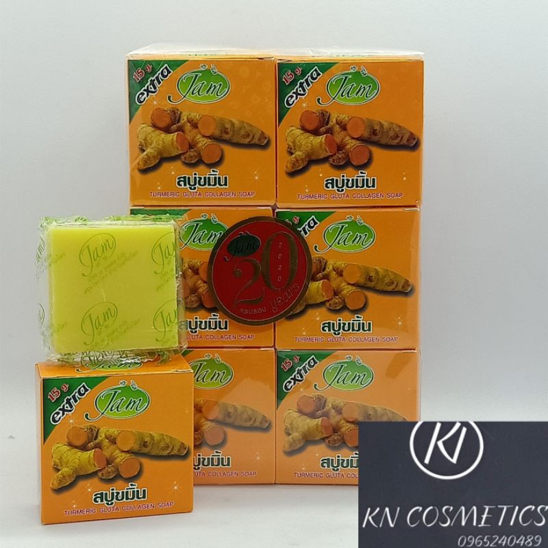 Xà Phòng Nghệ JAM Turmeric Gluta Collagen Soap Thái Lan 65gr