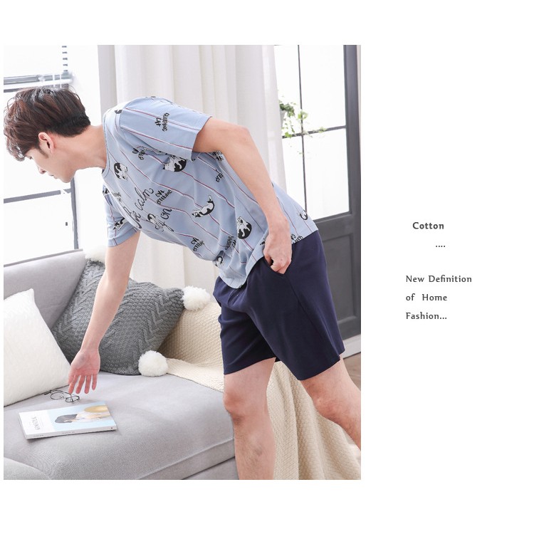 Bộ quần áo ngủ, Bộ đồ ngủ nam, đồ mặc nhà Hình Mèo - HK918 | BigBuy360 - bigbuy360.vn