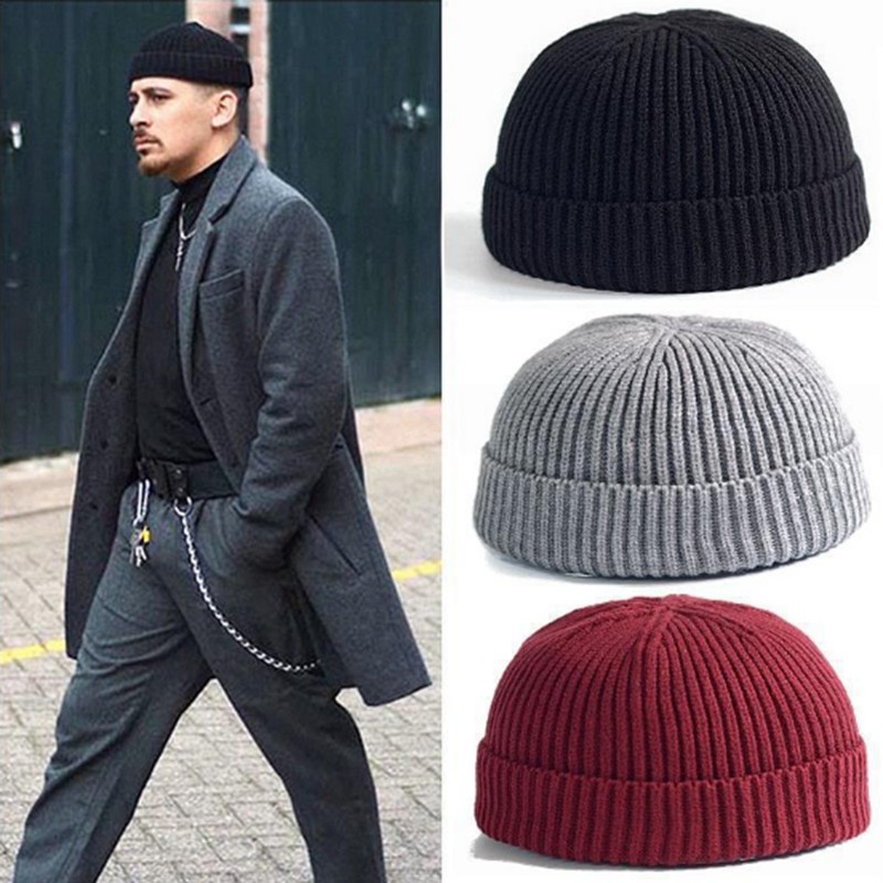 Mũ len beanie mẫu len dày unisex