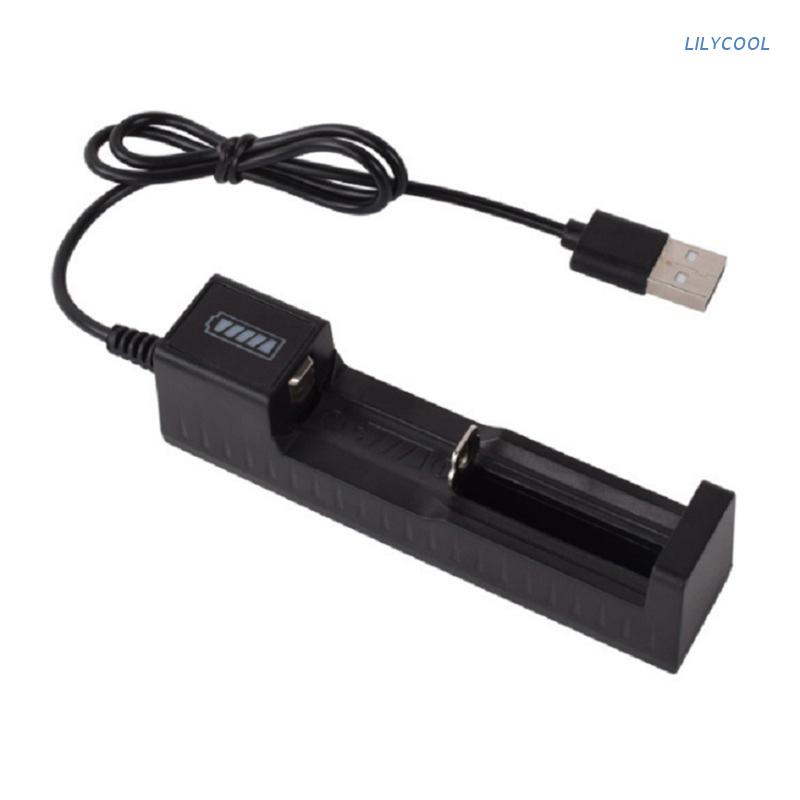 Thiết bị sạc pin 18650 14500 16340 nhanh chóng nối sạc USB thông minh tiện dụng