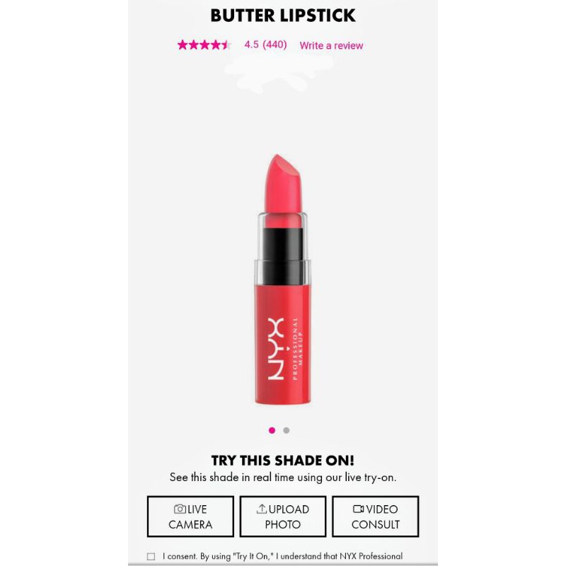 (Auth100%Bill Mỹ) Son NYX 4.5g màu đỏ cam