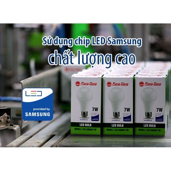 Bóng Đèn LED Bulb 7W Rạng Đông - SAMSUNG ChipLED