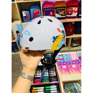 Mũ Bảo Hiểm Trẻ Em UEK Helmet Cao Cấp - Phân Phối Chính Hãng - 3 Màu Trắng, Hồng, Xanh