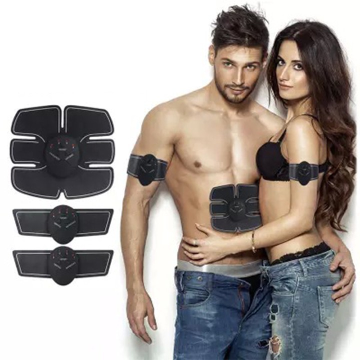 Bộ 3 Món Máy Tập Cơ Bụng 6 Múi EMS Smart Fitness - Tan Mỡ Bụng