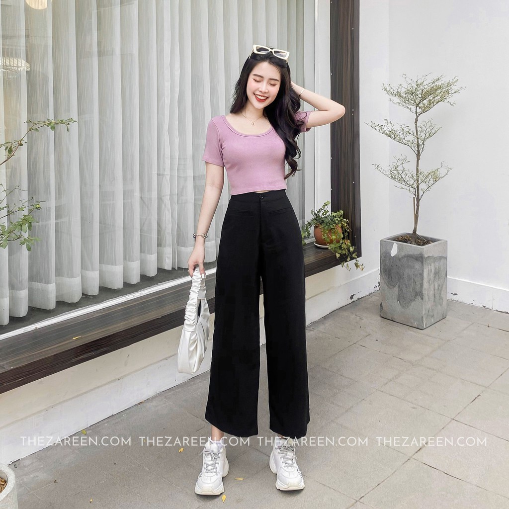 QUẦN CULOTTES TÚI ĐẮP BASIC ZAREEN TRS10