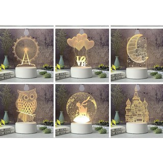 Quà giáng sinh 🎁🌲đèn sáng tạo led 3D