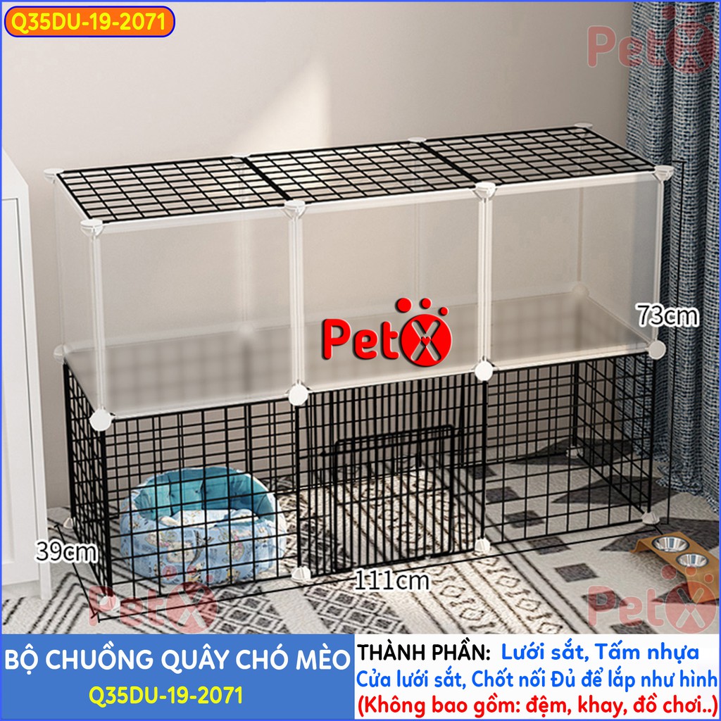 Quây chuồng chó mèo lắp ghép nuôi thú cưng sơn tĩnh điện giá rẻ-6