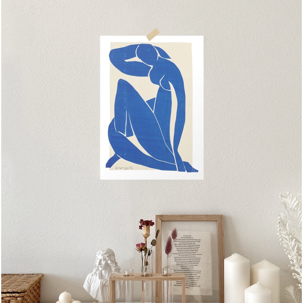 Tranh vải nhiều kích thước canvas trang trí phòng ngủ minimalist style