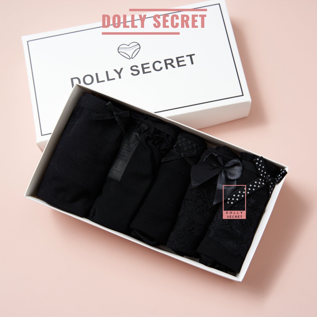 Quần lót nữ cao cấp dễ thương nhiều kiểu gợi cảm xuyên thấu chip ren quà tặng MINA DOLLY SECRET QL023 | BigBuy360 - bigbuy360.vn