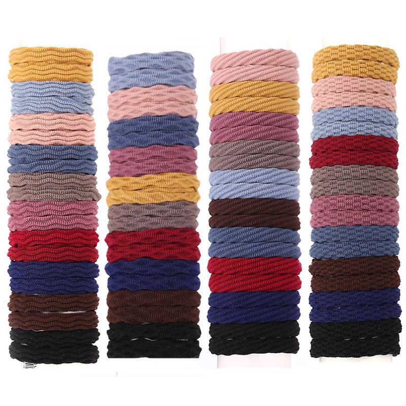 Set 20 Dây Buộc Tóc Co Giãn Nhiều Màu Thời Trang Cho Nữ