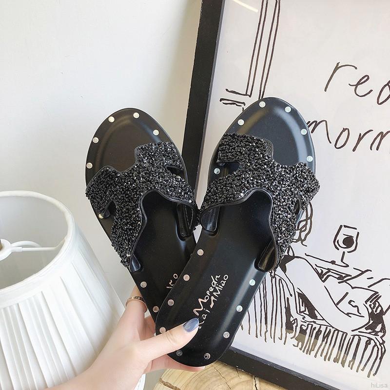 Dép nữ đính cườm thời trang mùa hè | BigBuy360 - bigbuy360.vn