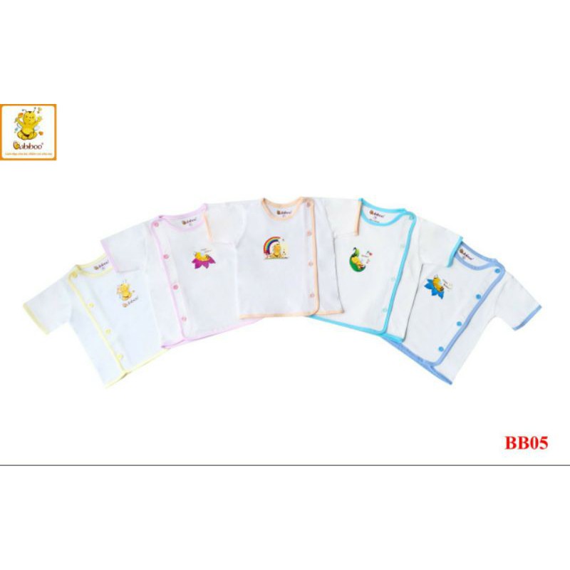 Set 5 áo bác sĩ tay ngắn Babiboo cho trẻ sơ sinh BB05