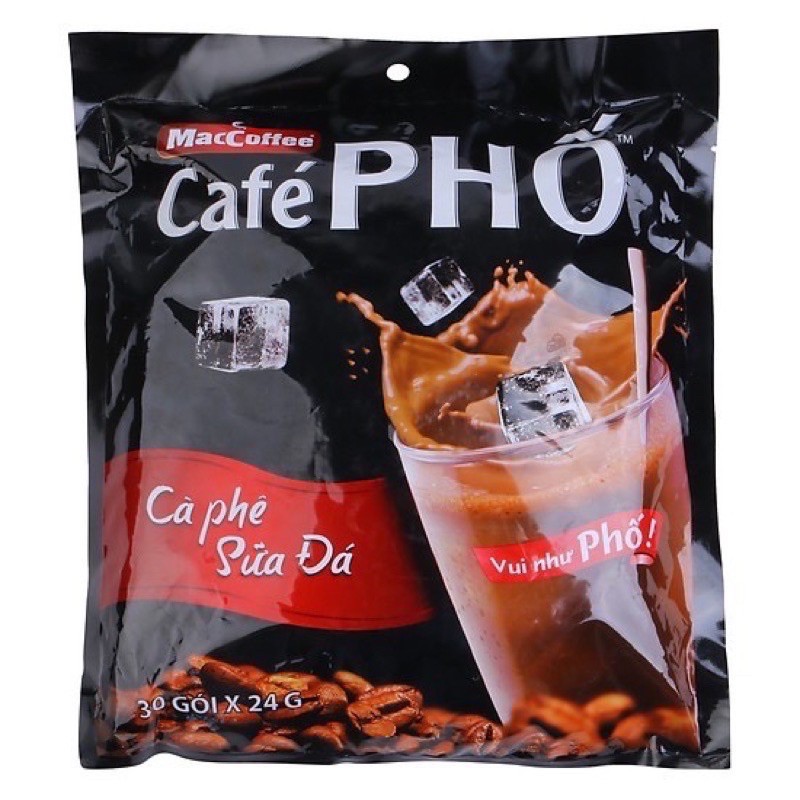 [ 10 gói] Cafe Phố túi 30 gói - bao bì mới 2022