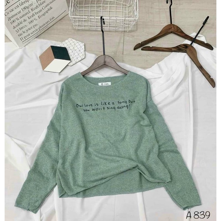 ÁO LEN GIẤY TAY DÀI Qc