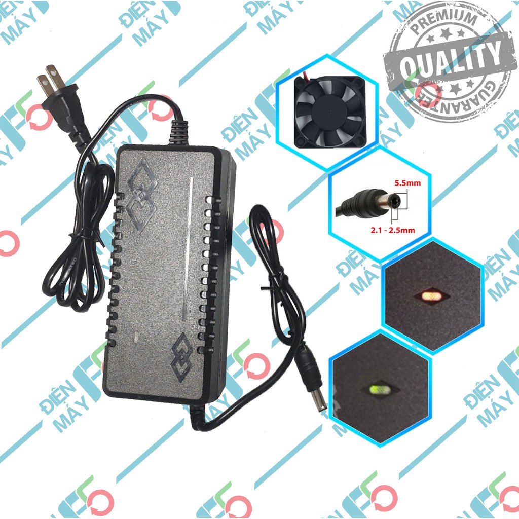 DMF5 Sạc pin 18v 21v 2A Li-ion 5S có quạt làm mát