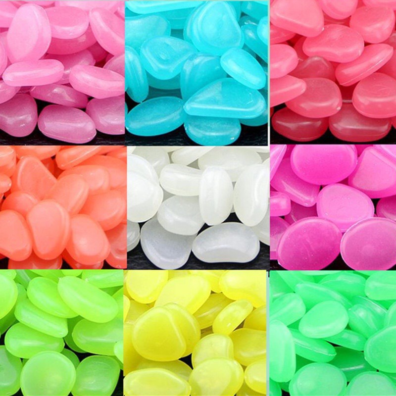 Set 10 viên đá phát sáng trang trí bể cá, sân vườn, chậu cây cảnh, lối đi sân vườn
