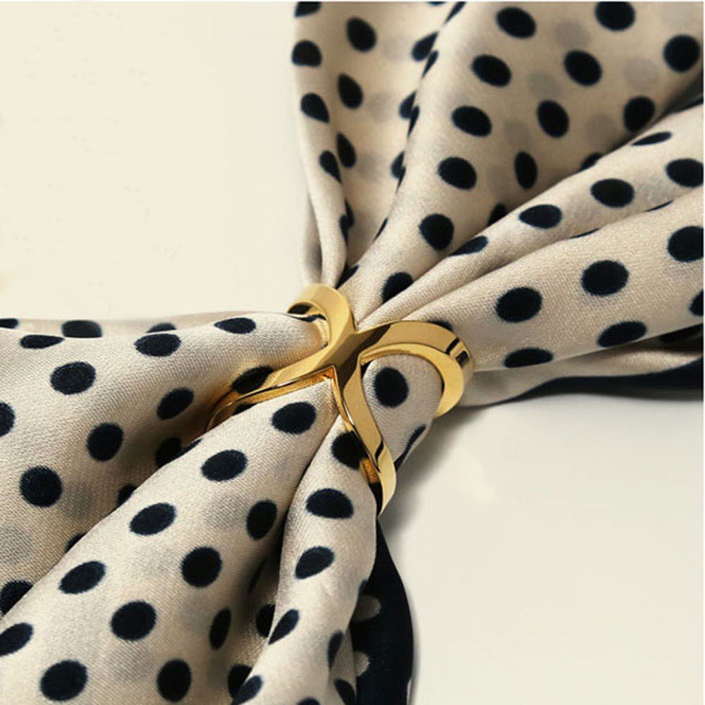 Ghim Cài Khăn Choàng Thiết Kế Đục Lỗ Nhiều Màu Sắc Thanh Lịch Thời Trang Cho Nữ