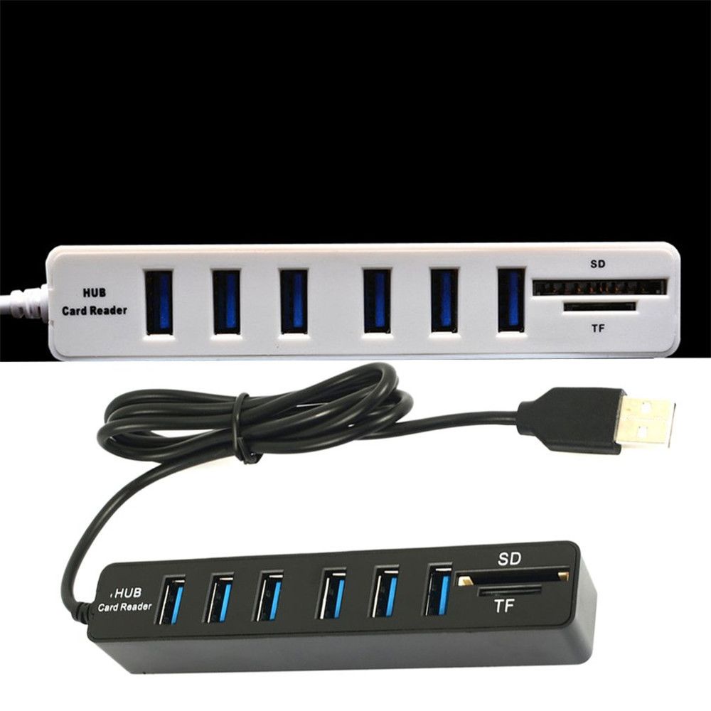 Đầu USB Hub 2.0 chia 6 cổng tốc độ cao thích hợp cho PC