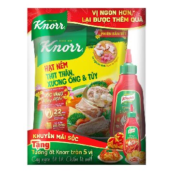 Set Quà Tết Hạt Nêm Knorr 900G Tặng Tương Ớt Knorr Cay Đậm - 8934707028437