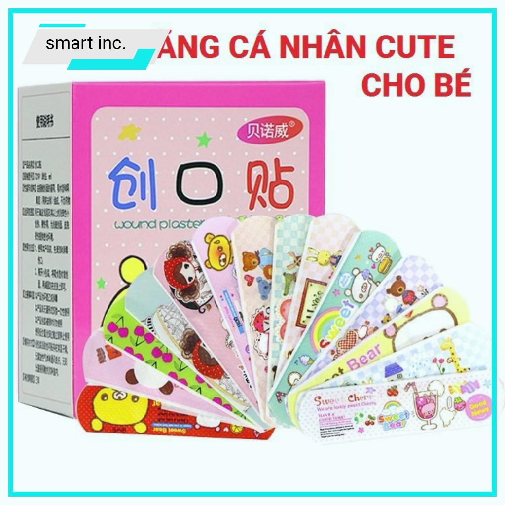 Băng Keo Cá Nhân Hình Thú Dễ Thương Plaster Băng Gâu Cute Dán Vết Thương