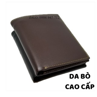 Ví nam H2 Wallet da bò Nappa 100% - bóp đứng nam Sang Trọng - Đẳng Cấp.