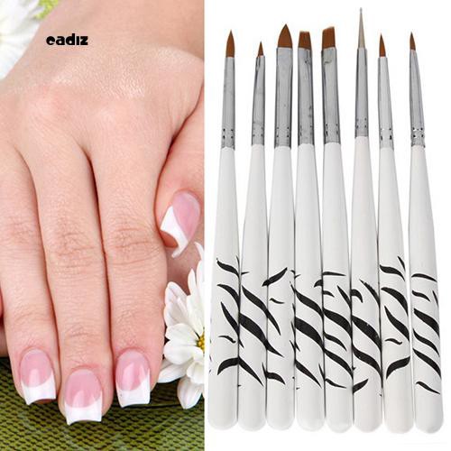 Bộ 8 cọ trang trí móng nghệ thuật chuyên nghiệp chất lượng cao