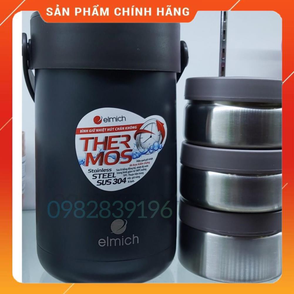 [ XẢ HÀNG] BÌNH ĐỰNG THỨC ĂN GIỮ NHIỆT 1500ML EL3129, BÌNH ELMICH EL3129 1500ML