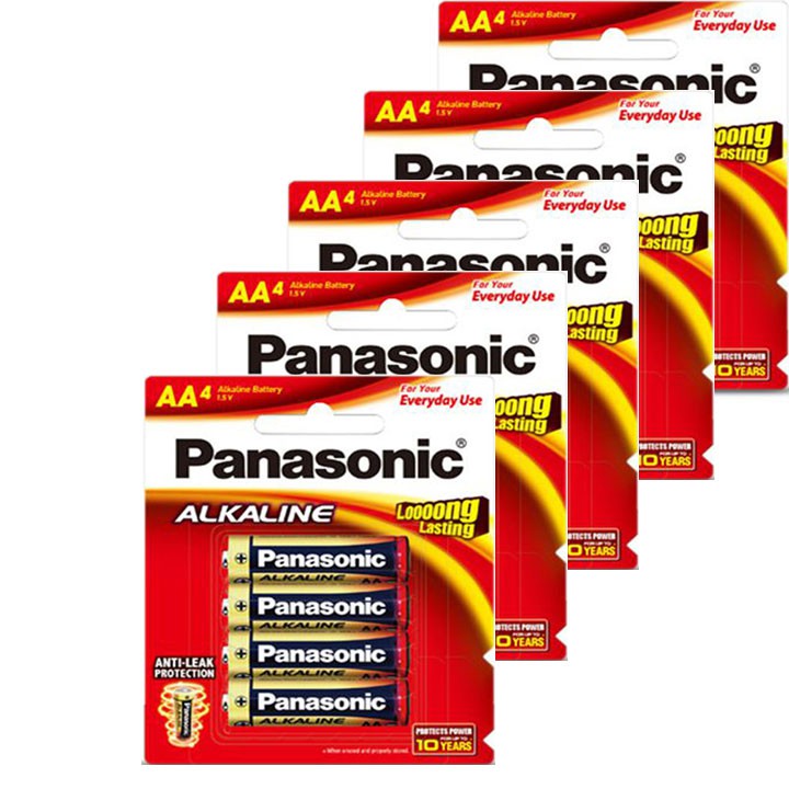 PIN AA PANASONIC ALKALINE VỈ 4 VIÊN LR6T 4B