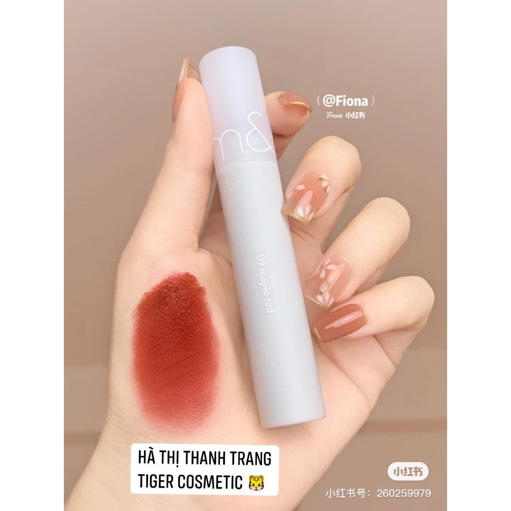 [MÀU 9 ] Son Kem Lì, Siêu Mịn Mượt Môi Romand See-Through Matte Tint 3.8g [HANBOK PROJECT]