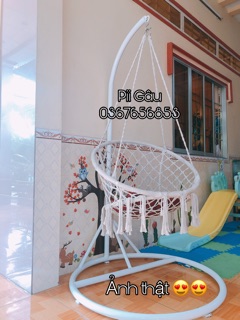 ODER 15 ngày 🎁Tặng đệm lót🎁 GHẾ TREO MACRAME HANDMADE ĐỘC ĐÁO