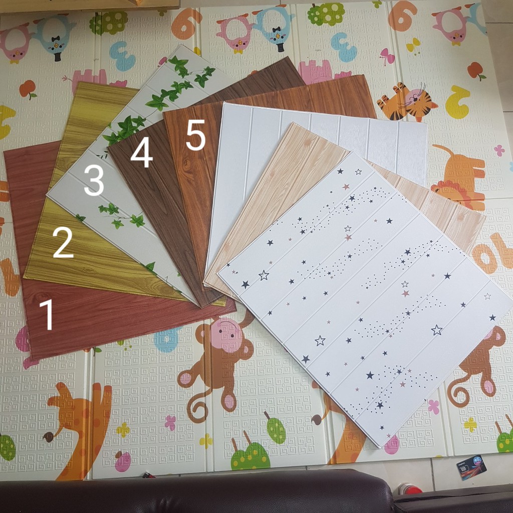 Xốp Dán Tường 3D Giả Gỗ 🥑SALE SẬP SÀN 🥑 Loại 1, Khổ Lớn 70x 70 CM, Chống nóng, Chống thấm