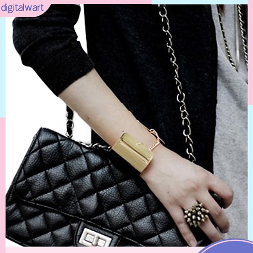 Vòng Đeo Tay Bản Rộng Bằng Kim Loại Phong Cách Punk Gothic Thời Trang Cho Nữ