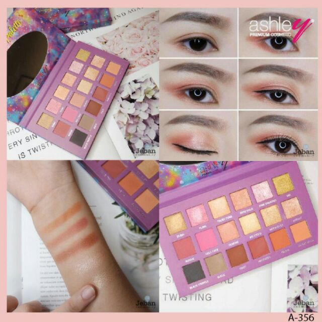 Set Phấn Mắt ASHLEY STREET INK INTENSE MAKEUP PALETTE 18Ô