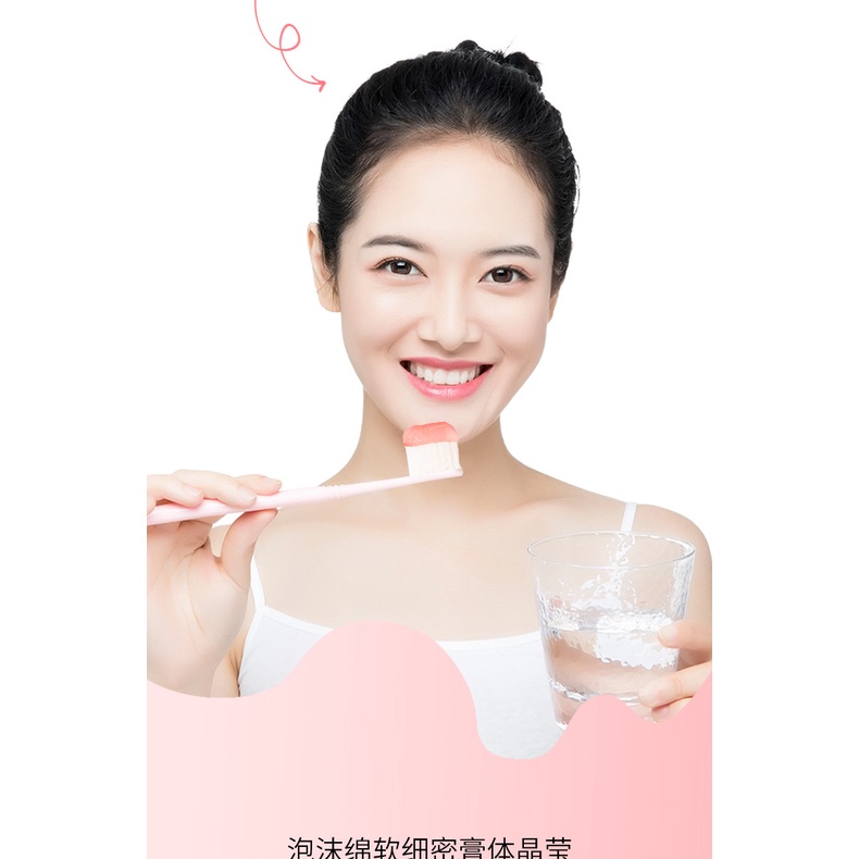 Kem đánh răng BIOAQUA vị đào-chanh leo-lựu-chanh giúp hơi thở thơm mát dài lâu