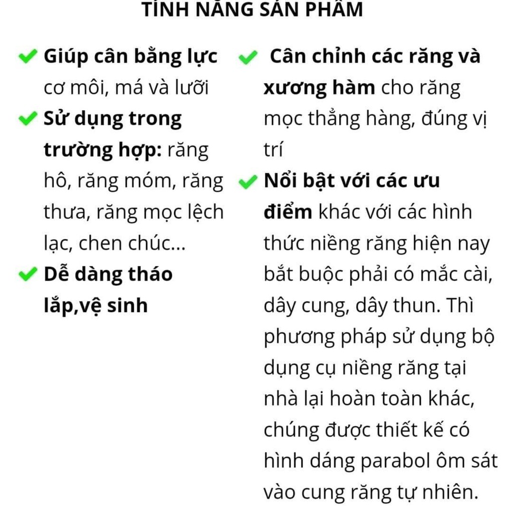 Bộ Dụng Cụ Niềng Răng Tại Nhà - Niềng răng trong suốt ( 3 giai đoạn A1+A2+A3 ) [FREE SHIP]