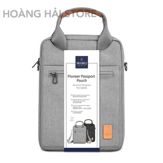 Túi đeo chéo dọc Wiwu chống sốc ipad, surface, macbook, laptop 12.9 inch, 13 inch, túi xách công sở nam nữ đeo chéo