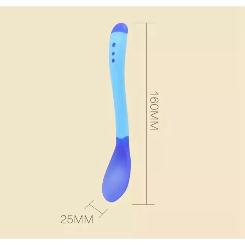 Combo 1 thìa ăn dặm báo nóng và 1 Túi nhai silicone chống hóc GB Baby - GBB
