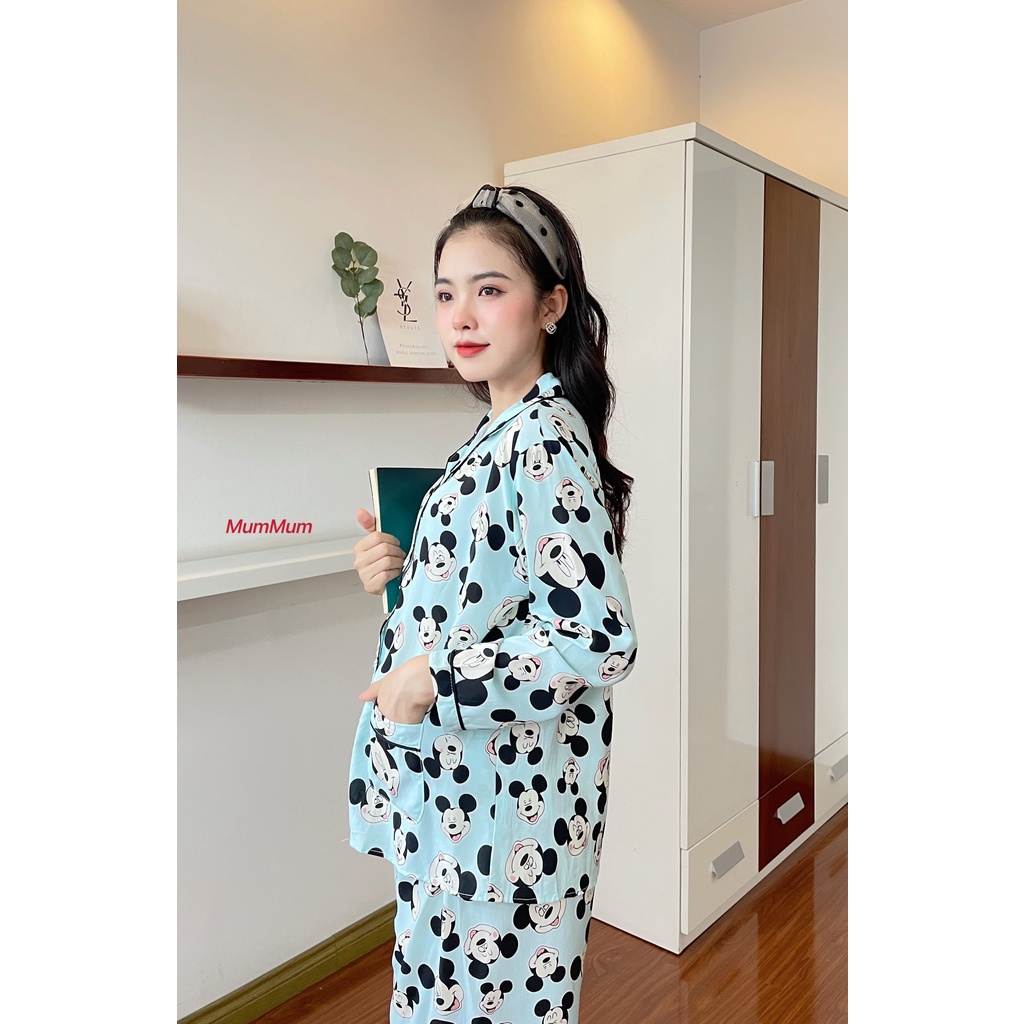 Bộ Bầu Pijama mặc Bầu kết hợp sau sinh