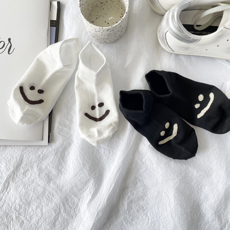 Vớ tất cổ ngắn dưới mắt cá SMILE nâu kem