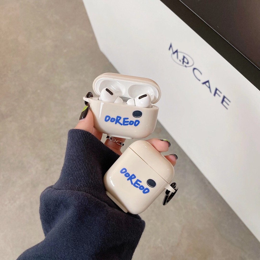 Vỏ Bảo Vệ Hộp Sạc Tai Nghe Airpods 1 / 2 / Pro Hình Bánh Quy Đơn Giản Sáng Tạo | BigBuy360 - bigbuy360.vn
